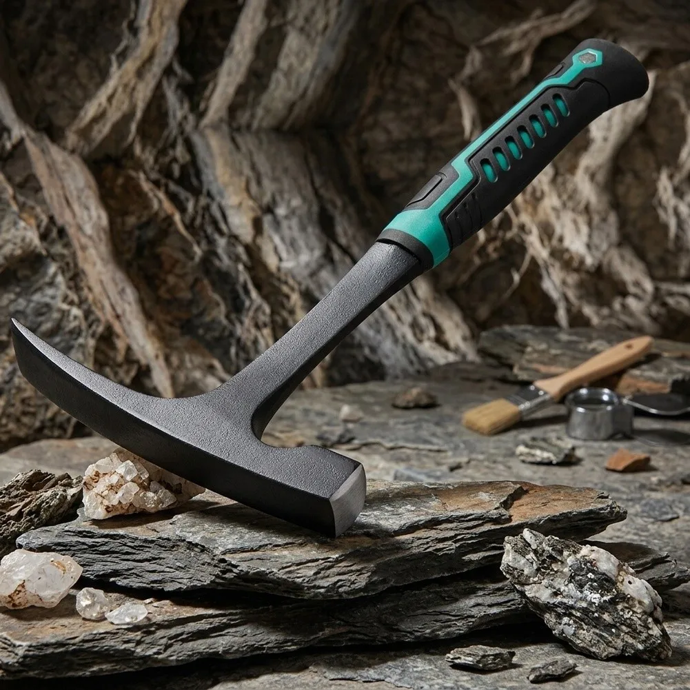 Claw Hammer Tool Geology Hammer For Outdoor Exploration 290mm Magnetic Hammer For Easy Use High Carbon Steel Head