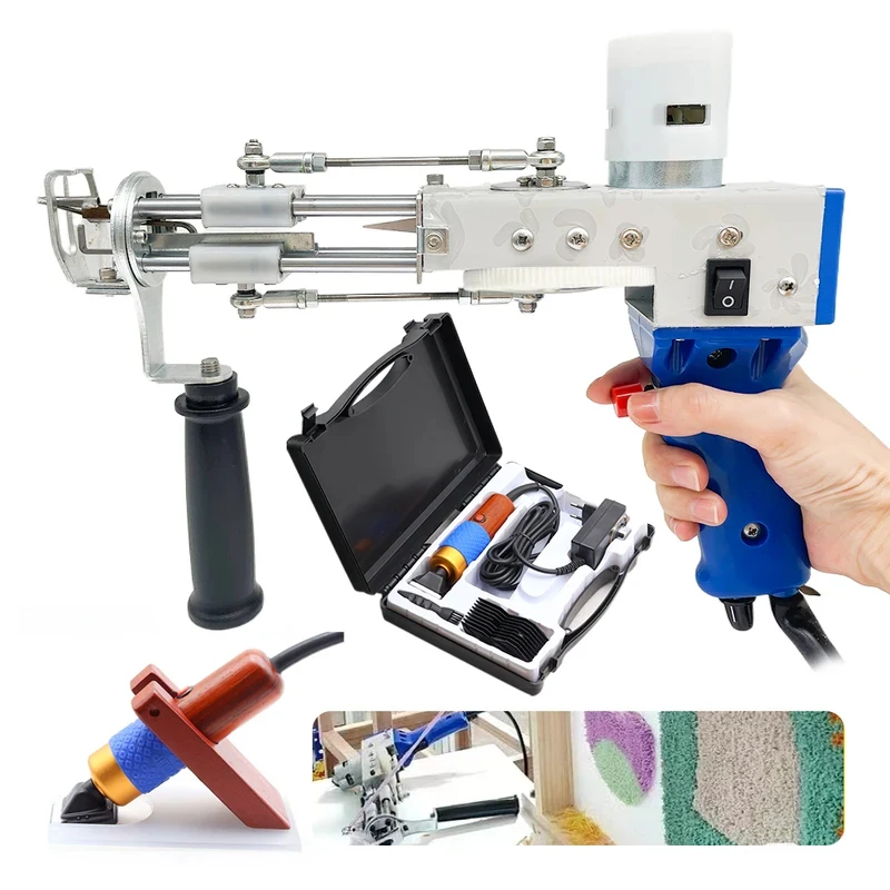 MFLY 2 in 1 Tufting Tool Dual Mode Cut Pile Handheld Knitting Rug Making Starter Kit