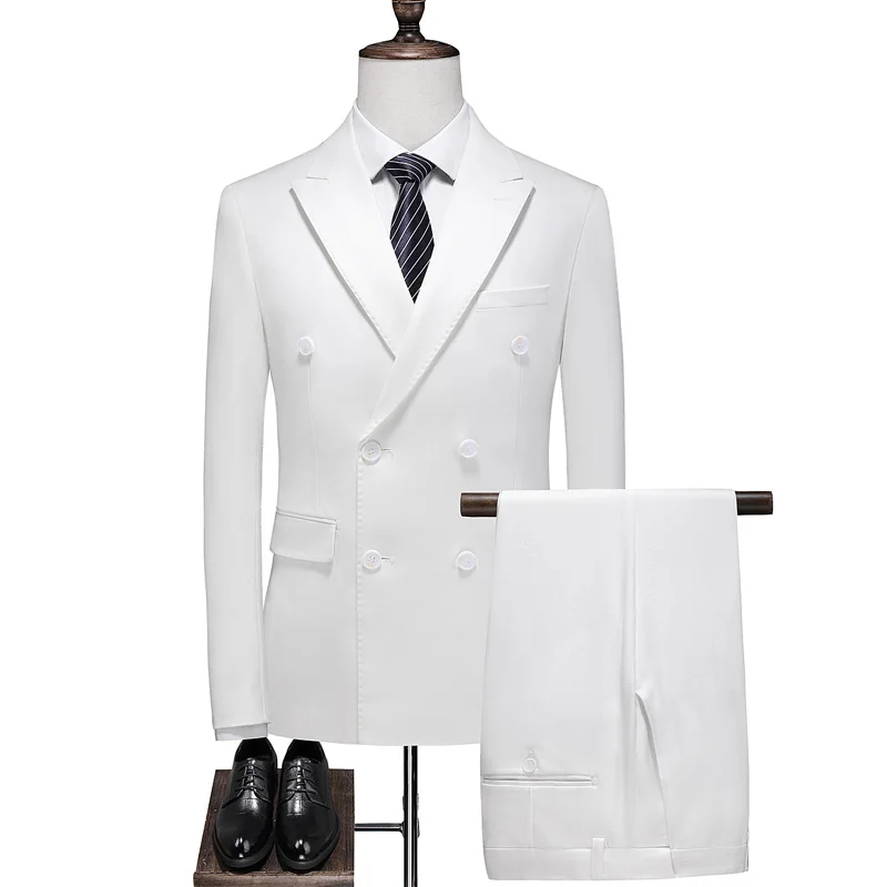 

2024 New Style (suit + Vest + Trousers) Stylish and Handsome Fine Suit Three-piece Men's Business Casual Groom Dress Suit S-5XL