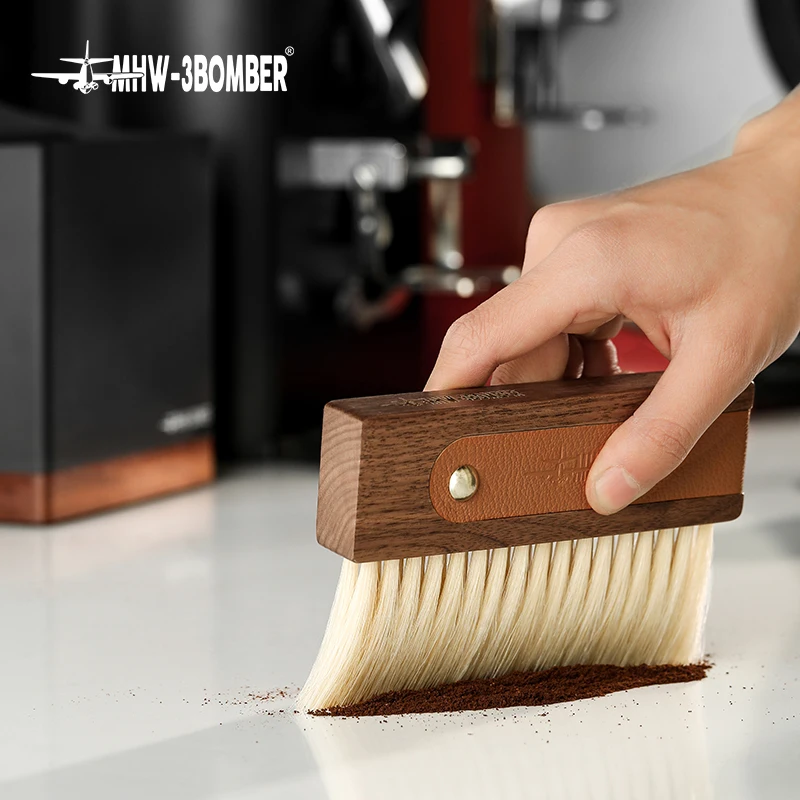 MHW-3BOMBER Coffee Bar Cleaning Brushes Professional Soft Bristles Dusting Brush Espresso Grinder Machine Barista Accessories