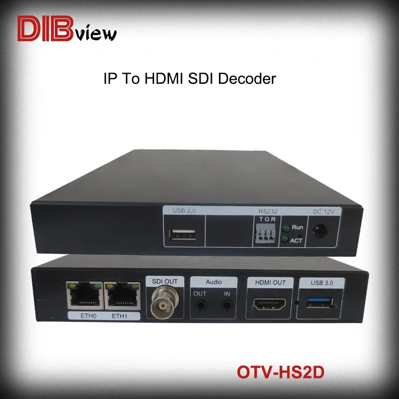 

Dibview 2CH H.264 H.265 IPTV HDMI SDI Video Streaming Audio Decoder live facebook youtube