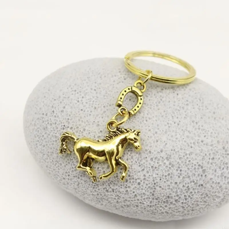 10Pcs Antique Western Themed Accessory Galloping Horse Chain Ornament