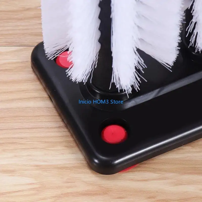 A5YD 3Pcs Brush Head Set Water Bottle Cleaning Brush Glass Cup Washer With Base