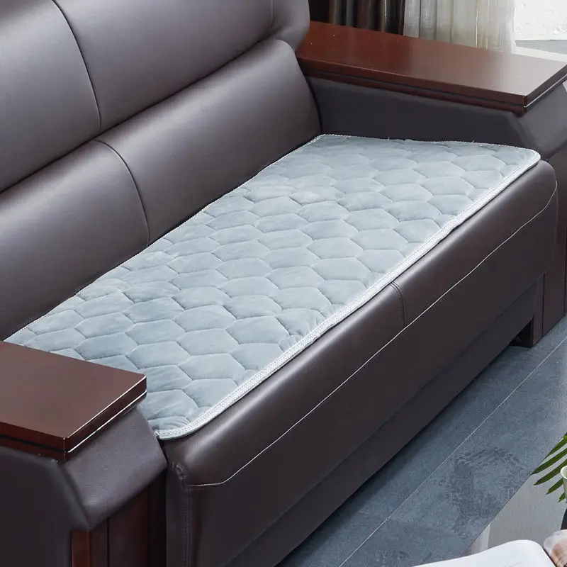 Universal Non-Slip Rectangular Leather Sofa Cushion, Mahogany Solid Wood, Sofa Cushion ,Four Seasons, Home, Office,Chair Mat
