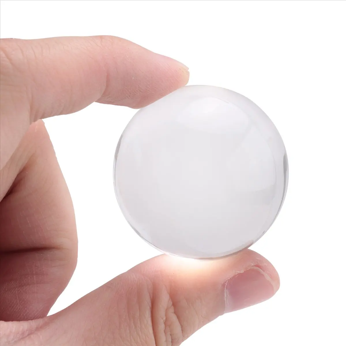✱Transparent color Glass Crystal Ball Healing Sphere Photography Props ball Decor 40Mm