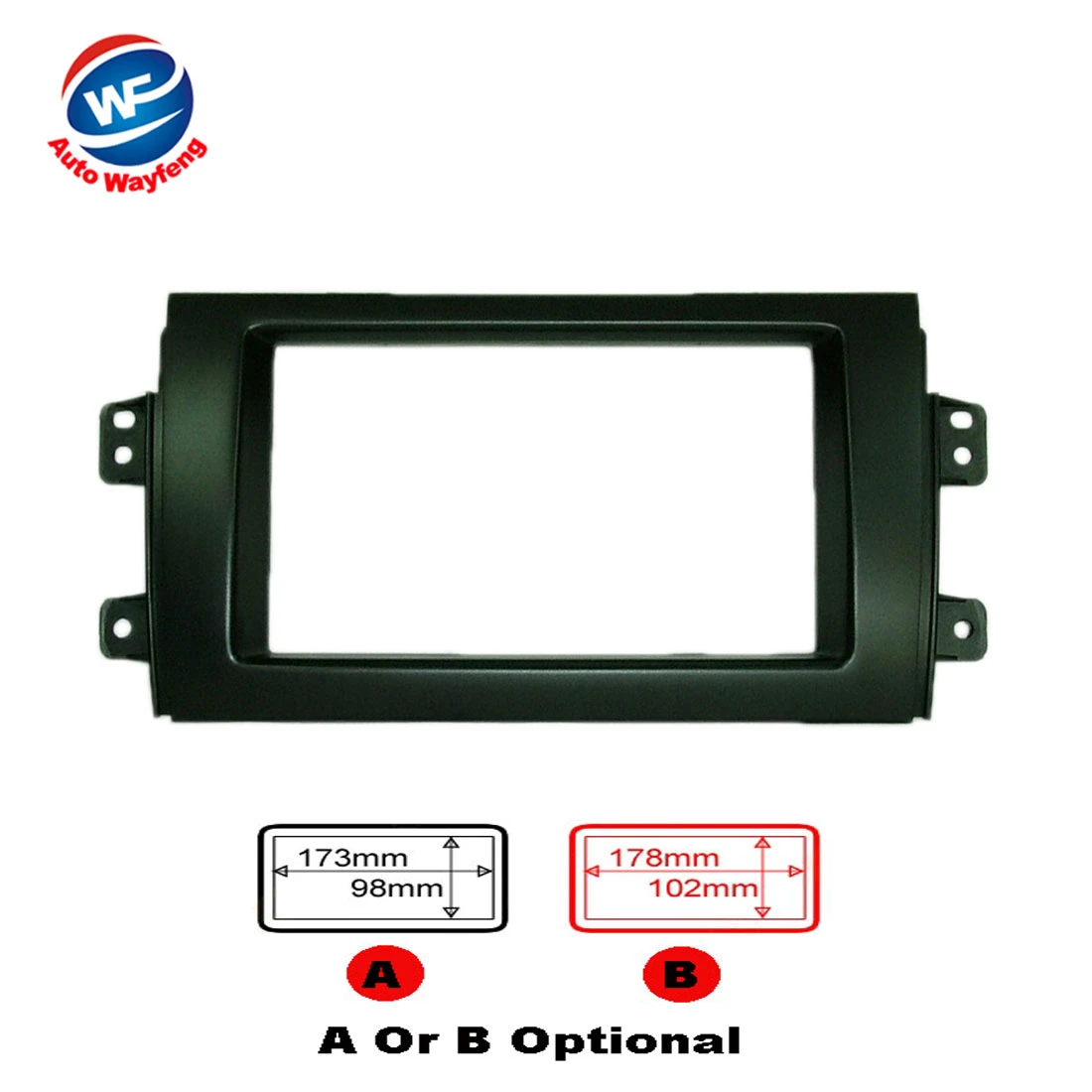 Car 2DIN Refitting Radio Stereo DVD Frame Fascia Dash Panel Installation Kits Fit For SUZUKI SX4(07~10)