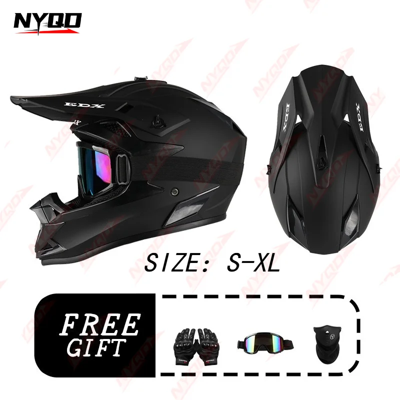 

Off Road Full Face Motorcycle Helmet Unisex Lightweight Breathable Durable Safety Helmet for Motocross Dirt Bike Riding