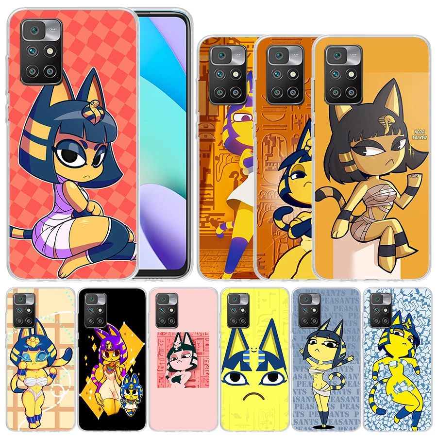 Мягкий чехол с изображением кота из Египта для Redmi 12 12C 10 10A 10C 9 9A 9C 9T