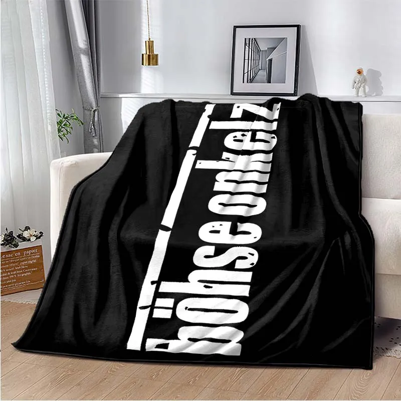 Bohse Onkelz Throw Blanket, Joelheira, Decoração para Cama, Escritório, Carro, Música Presente