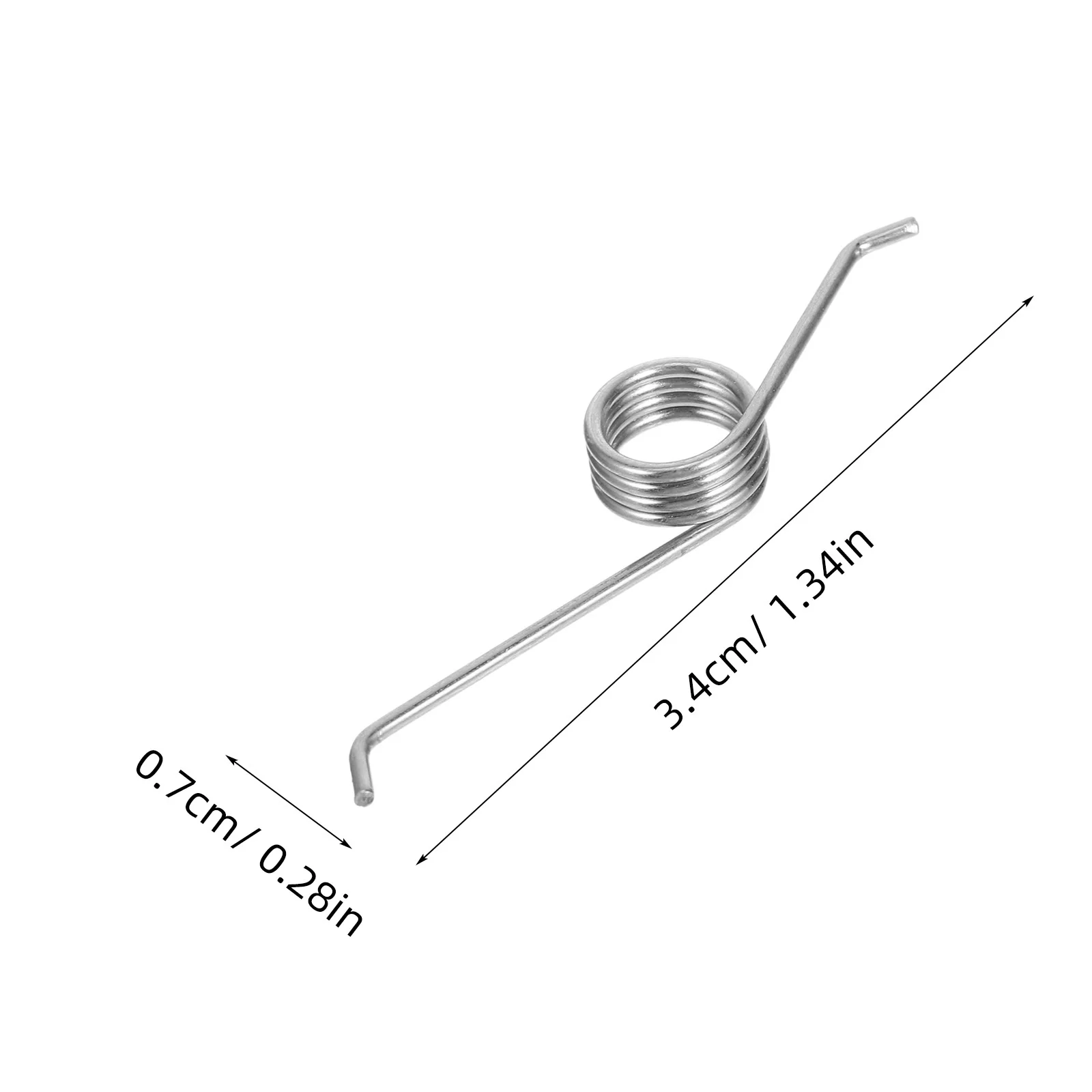 Remplacement de ressort poubelle 4 pièces: poubelle peut ressorts de torsion couvercle ressort de torsion pour seau poubelle réparation entretien pièces métalliques