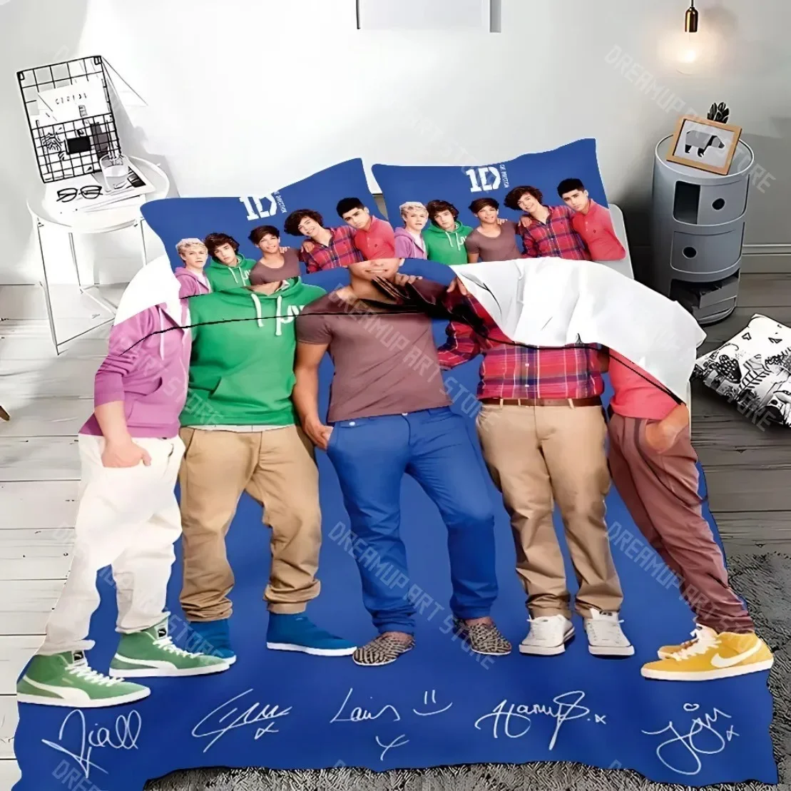 2026 3D Print Duvet Cover One Rock Band D-Direction Rock Bedding Set Pillowcase Bedroom Decoration Gift Single Double