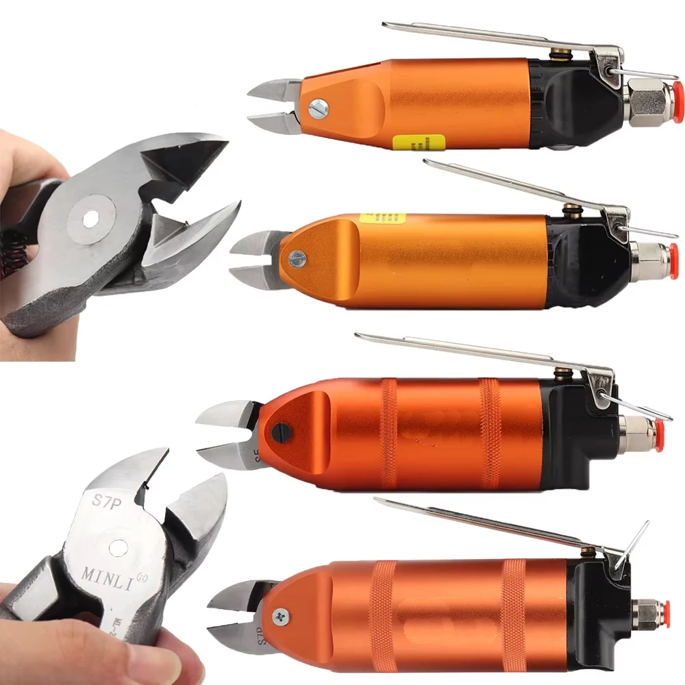 High Speed Pneumatic Scissors Hard Sharp Cutter Cutting Tools for Metal Wire Plastic Electronic Component PVC Nipper Clamp