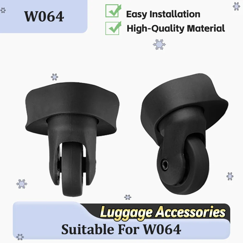 

For W064 Luggage Wheel Replacement Kit—360° Swivel Wheels Ultra-Smooth Luggage Wheel Accessories + Tools