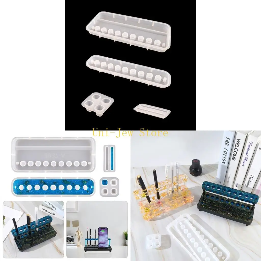 

40GB 4Pcs Makeup Storage Box Silicone Mold for DIY Craft Making Resin Mold Epoxy Tool