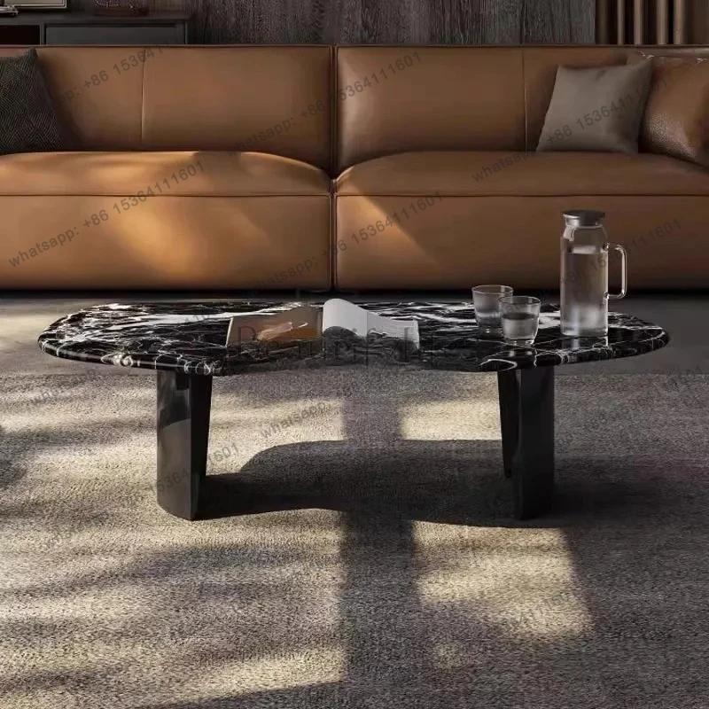 marble coffee table living room water drop high-end tea table luxury stone light luxury high-end coffee table