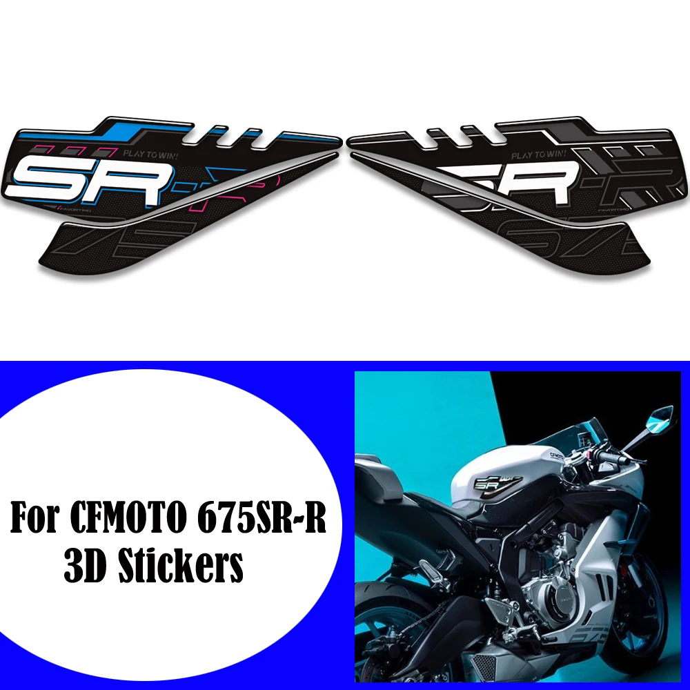 

Motorcycle Tank Pad Side Grips Gas Fuel Oil Knee Protector Stickers Decals For CFMOTO 675SR-R 675SRR 675 SR R 675SR 2024 2025