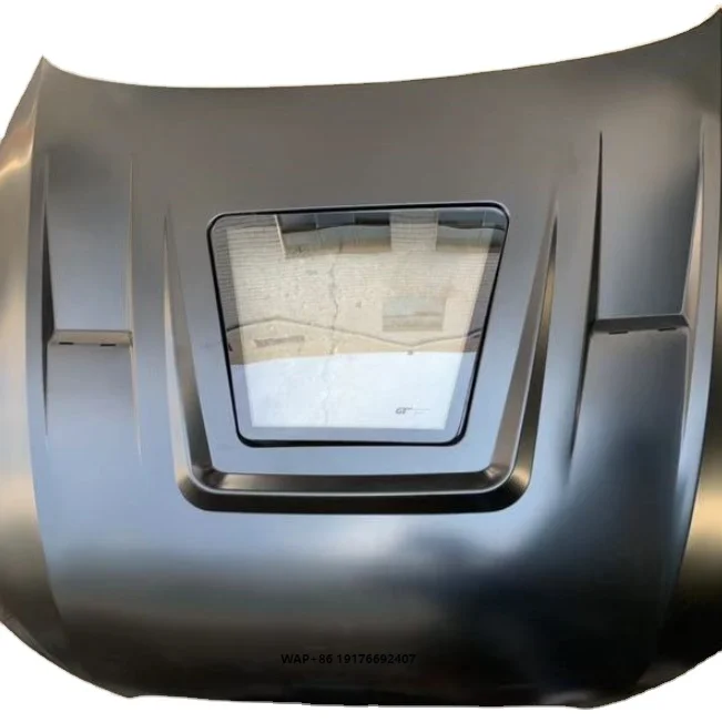 Unique Design Car Hood with Visible Reinforced Glass in the front bumper with grill Middle Hood