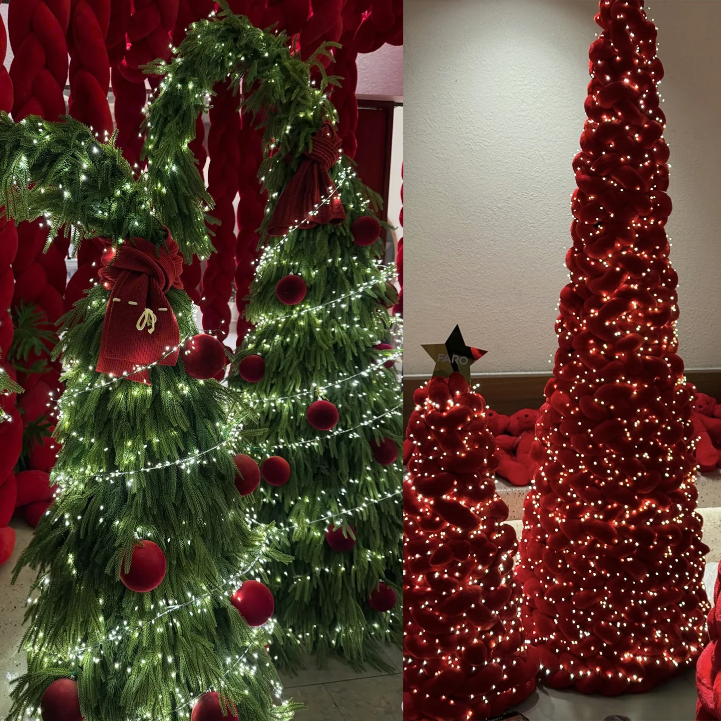 Ghirlanda di decorazioni natalizie Filo di rame LED Petardo Luci a corda Cluster remoto Luce fata per la decorazione della stanza della festa nuziale