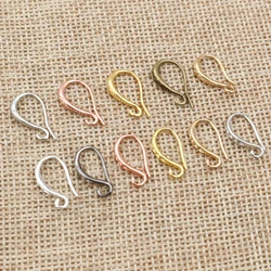 15x10mm 20pcs High Quality Silver Plated Bronze Gold 6 Colors French Earring Hooks Wire Settings Base Setting