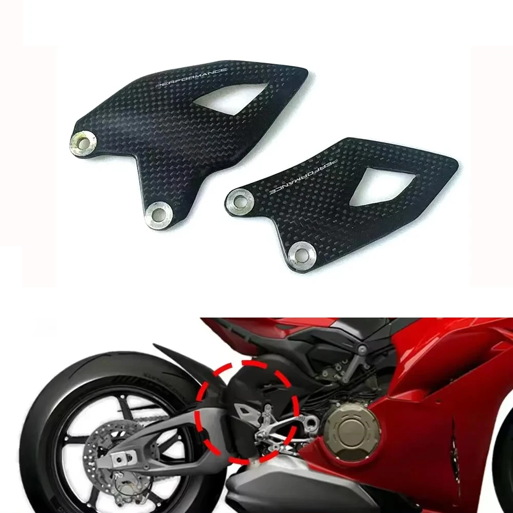 

For Ducati Panigale V4 V4S 2025 motorcycle 100% carbon fiber heel guard pedal accessories