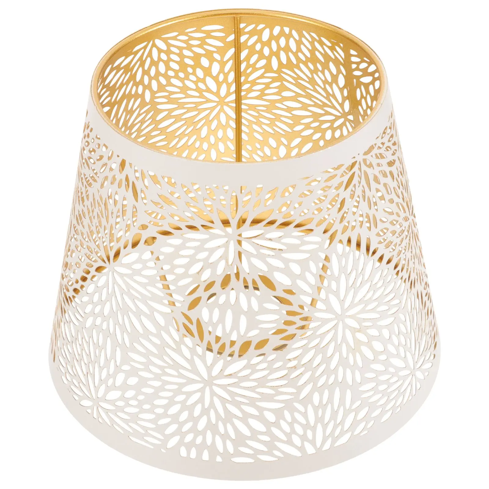 

Modern Metal Lampshade E27 Socket White Gold Pattern Bedroom Pendant Light Cover Wire Mesh Guard Lighting Accessories