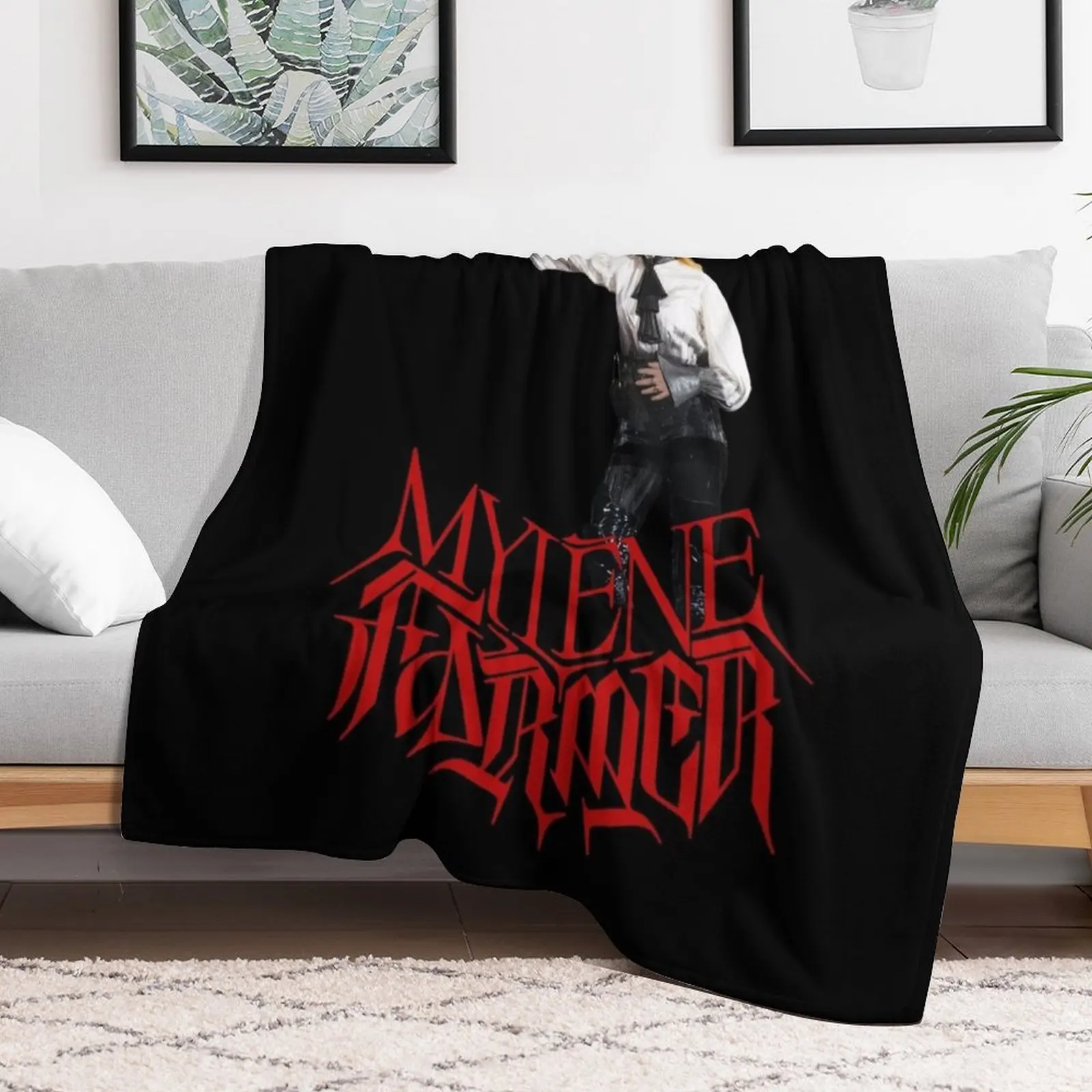 Mylène Farmer Nevermore 2024 Throw Blanket Flannel wednesday Summer Blankets