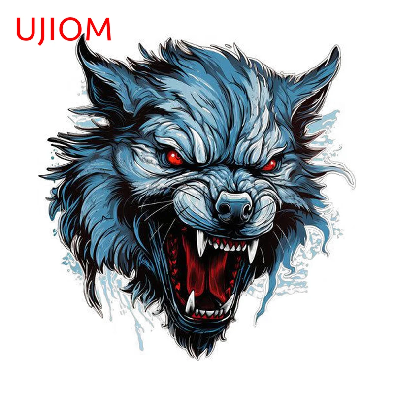 UJIOM Wolf Vivid Picture Wall Sticker Artistic Eye Catching Unique Innovative Waterproof Decal Suitable For Living Home Decor