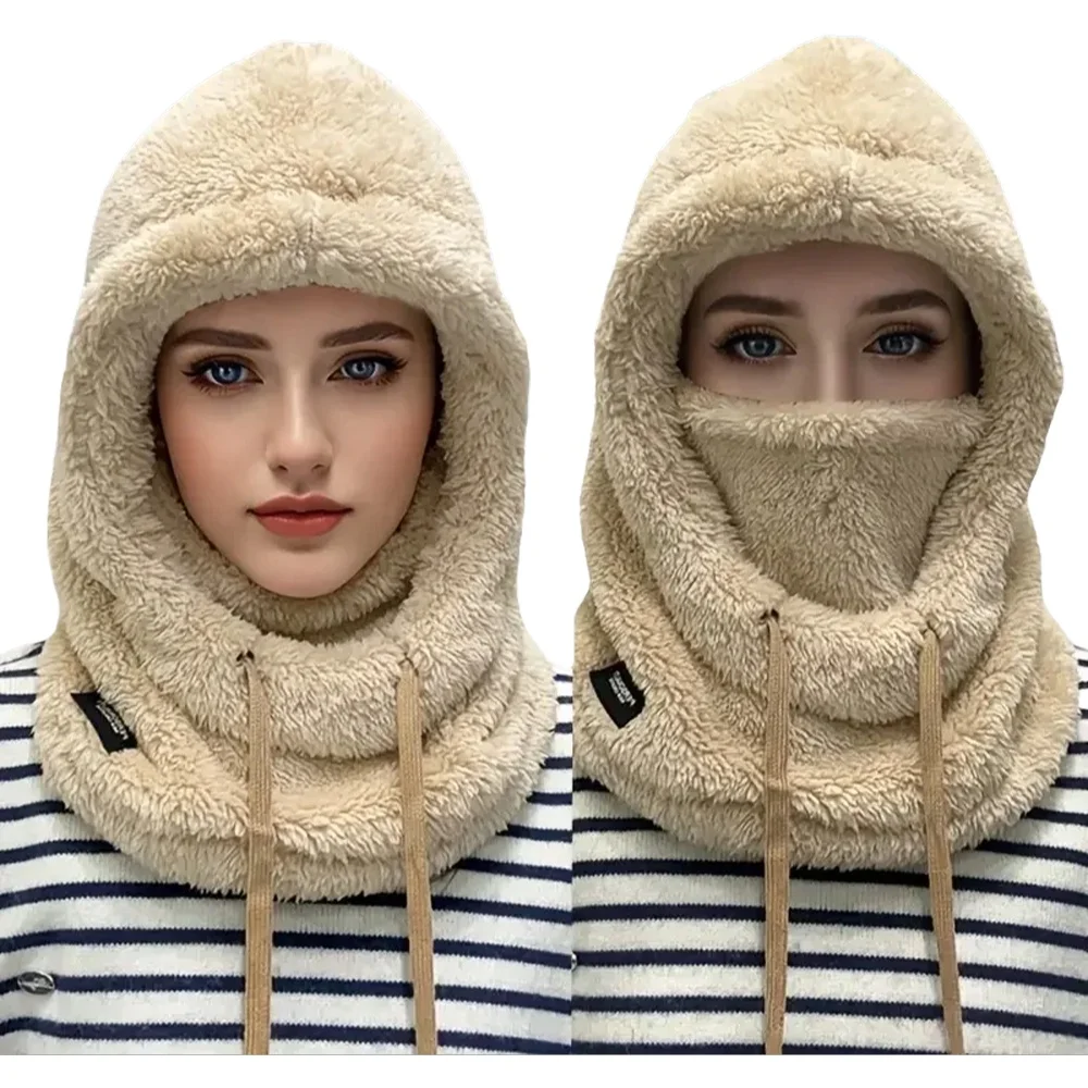 1/2 stücke Winter Warme Sturmhaube Thermische Winddicht Ski Kapuze Motorrad Gesicht Abdeckung Polar Fleece Einstellbare Radfahren Hals Abdeckung Maske
