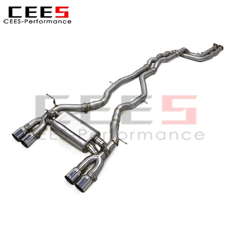 

cees Catback Exhaust Pipes for BMW M3/M4 F80/F82 3.0T 2014-2019 Stainless Steel Exhaust Pipe Escape Valve Muffler System