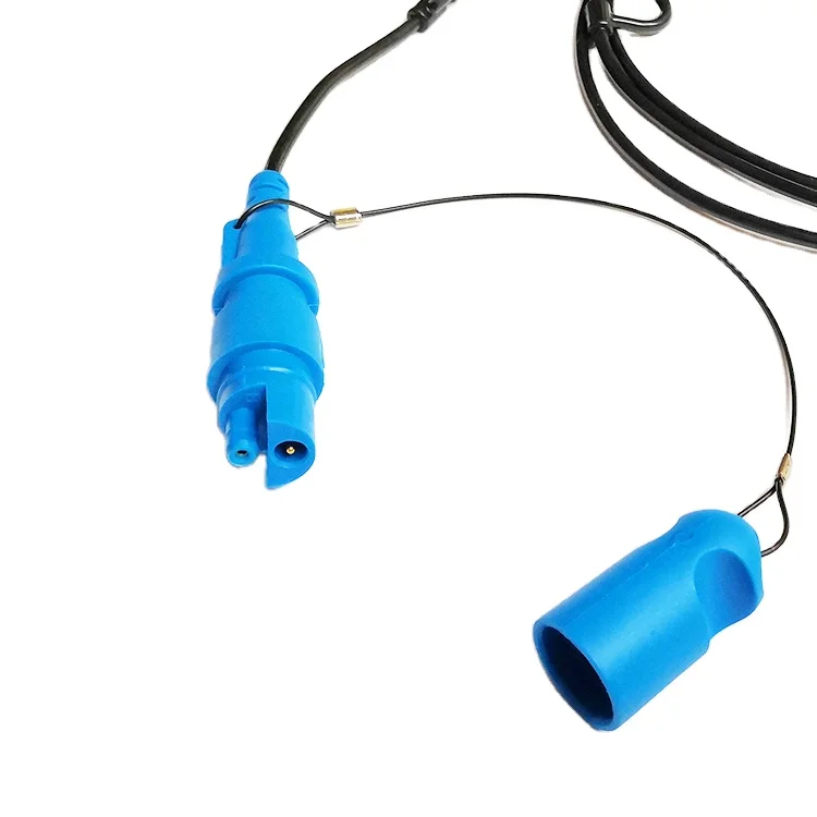 Conector macho KCK Push Fit com cabo líder para geófono terrestre conector macho KCK