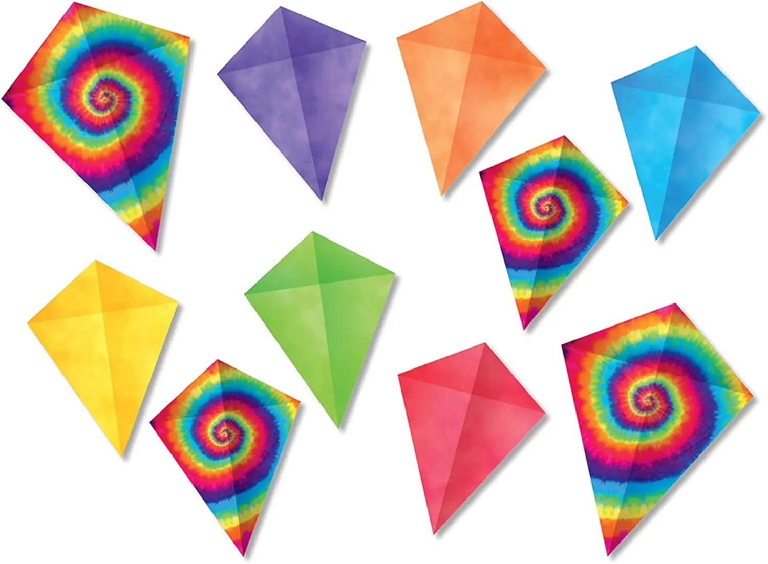 

Набор из 40 разноцветных декоративных элементов для доски объявлений Kites - красочные украшения для класса, способствующие увлекательному обучению и созданию интерактивных демонстраций.