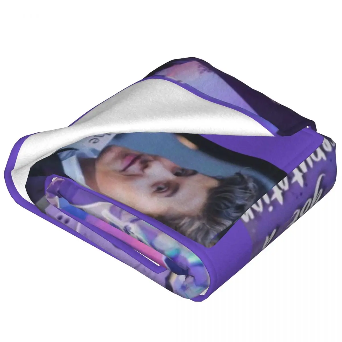 S-Shawn Mendes Blanket Singer Purple Camping Flannel Throw Blanket Super Soft Couch Chair Design Bedspread Gift Idea