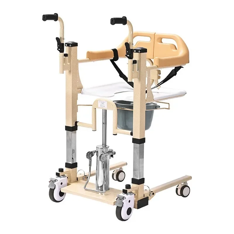 Multifunctional Mobile Artifact Rehabilitation Nursing Lift Hydraulic Lifting Toilet Chair