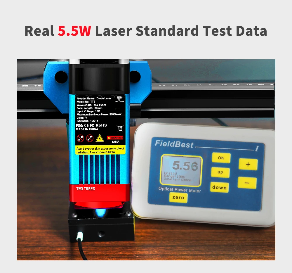 TwoTrees Laser Engraver CNC Router TTS-10/TTS-55 Pro 40W/80W Metal Laser Engraving Cutting Machine With Wifi Offline Control