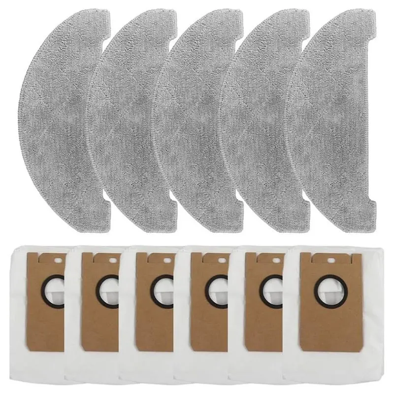 

A56T-For Cleanova W11 Self-Emptying Robot Vacuum Accessories Dust Bag Mop Cloth Replacement Kit