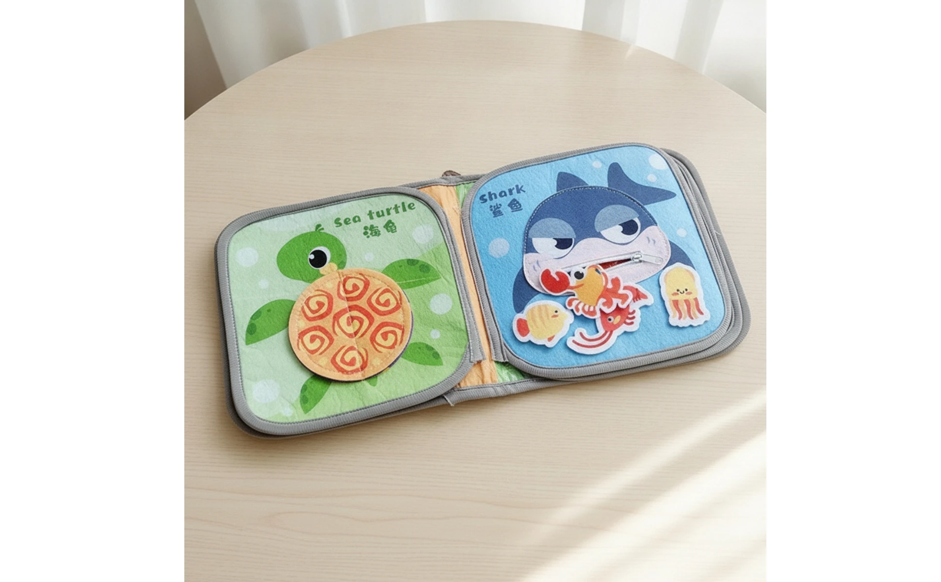 Cloth Book with Hook-and-Loop Early-Learning Baby Soft Book Sensory Educational Toy Long-Lasting Hands-on Learning for Babies Cloth Book with Hook-and-Loop Early-Learning Baby Soft Book Sensory Educational Toy Long-Lasting Hands-on Learning for Babies