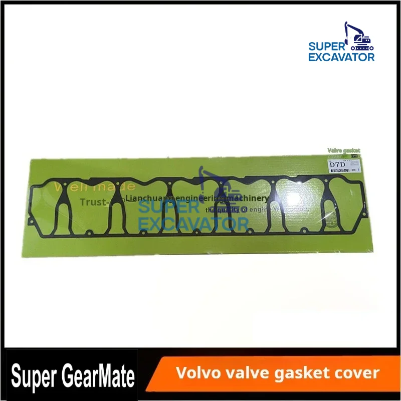 For Vo-lvo ec EC240 290B valve gasket cover D7D Engine valve cover rubber mat gasket excavator Parts