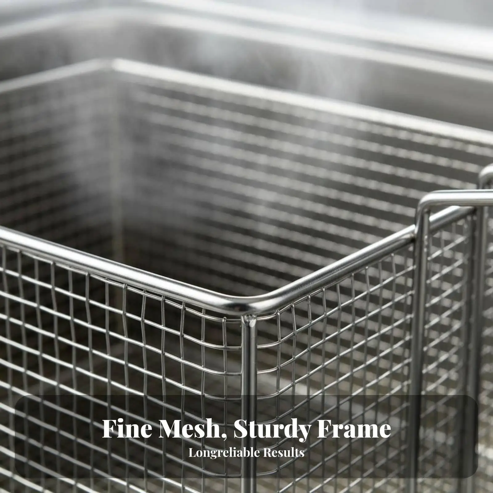Stainless Steel Frying Basket Deep Fryer Accessory Kitchenware Large Capacity Mesh for Commercial Cooking