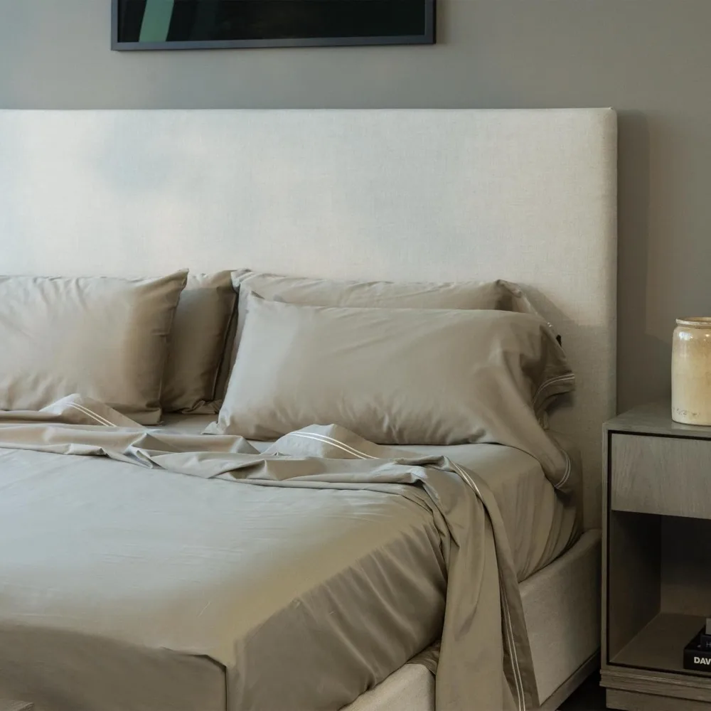 

23 THREADS Z101, комплект простыней и наволочек из 100% хлопка, глубокий карман 15 дюймов, роскошное экологически чистое постельное белье, King,