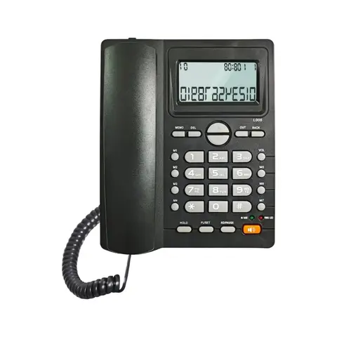 Çeşitli Ortamlar İçin Güvenilir Arayanın Görüntülenmesi Sabit Telefon Siyah Telefon