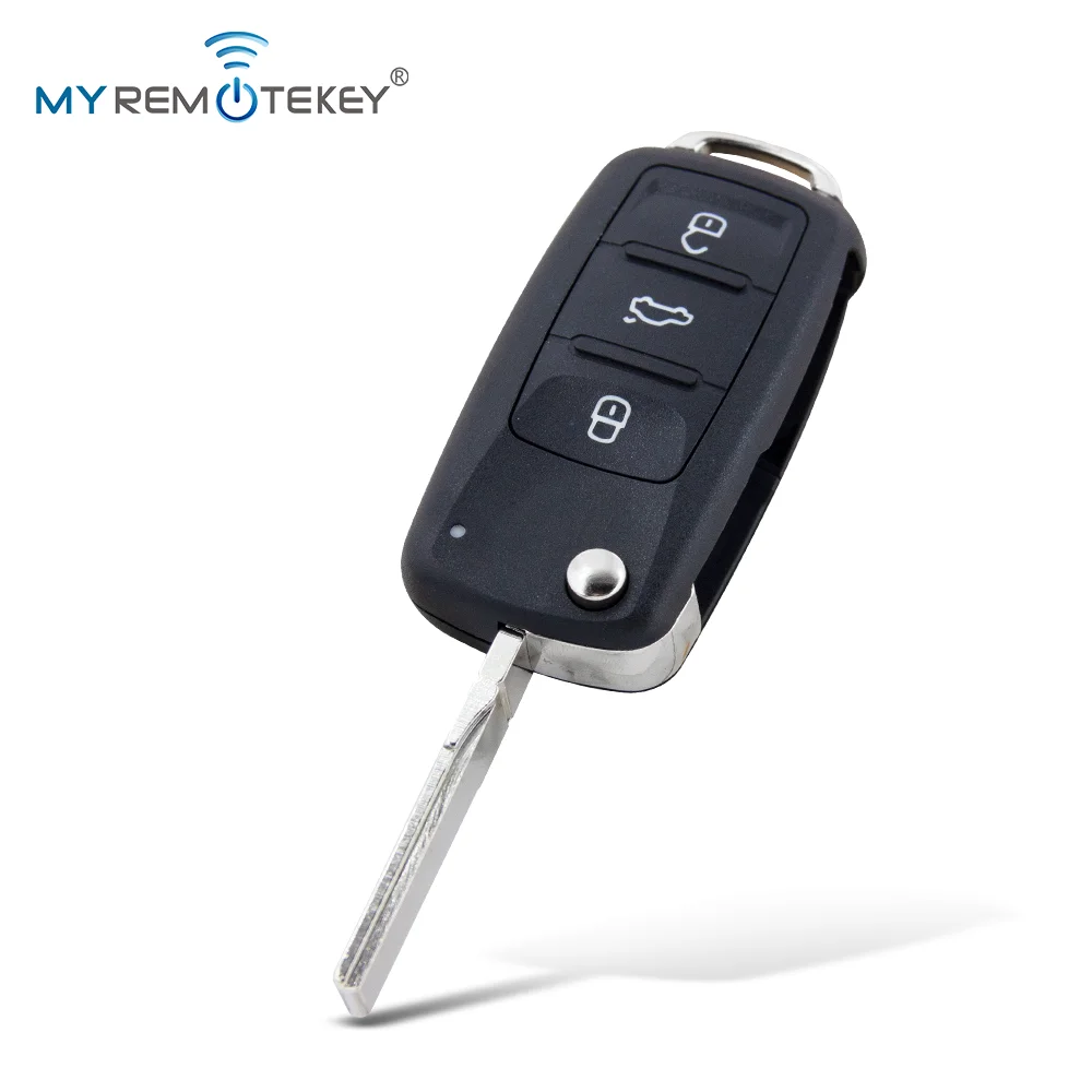 MYREMOTEKEY 5K0 837 202 AD Fernbedienungsgehäuse 2-Tasten HU66 Klinge mit Stiftloch für VW Golf Jetta Passat Tiguan Polo Beetle – Detail 7