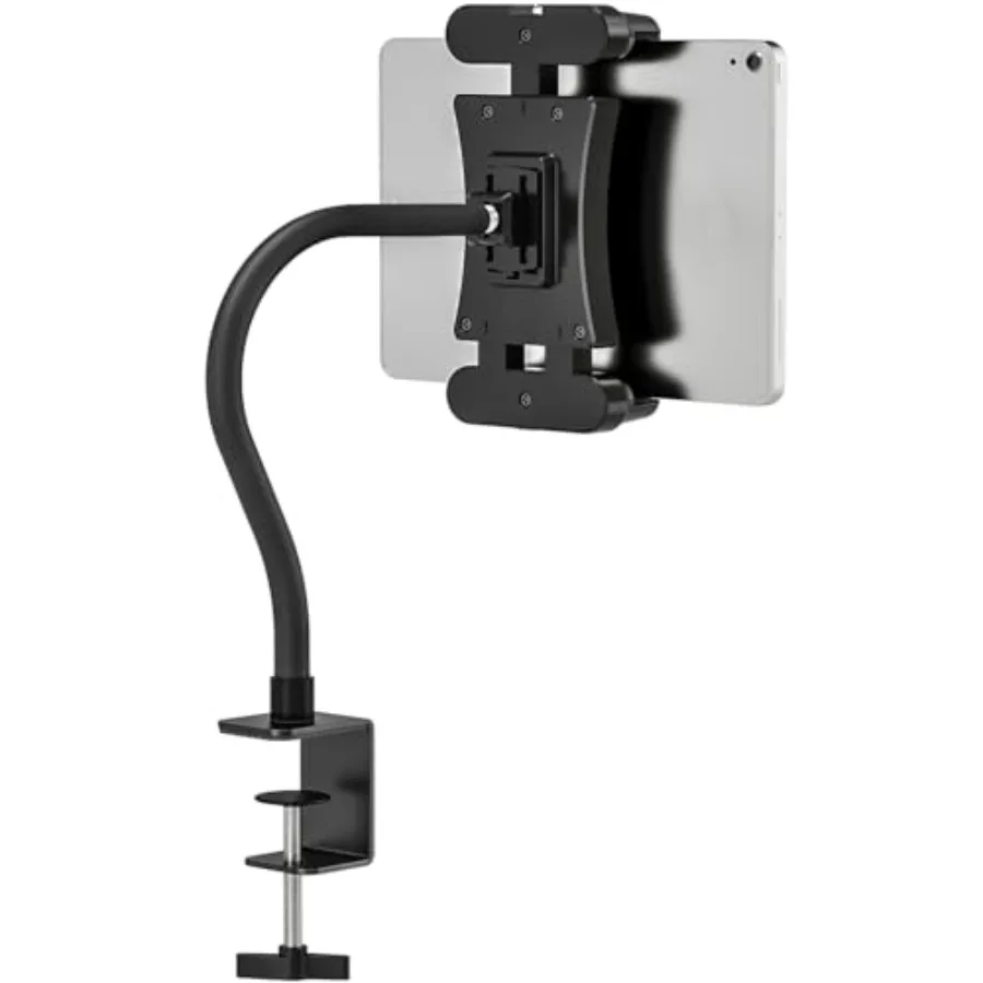 Soporte para tableta con cuello de cisne, soporte de escritorio para iPad, para cocina, trabajo, reuniones, vídeo, tableta, abrazadera, Compatible con iPad mini Air