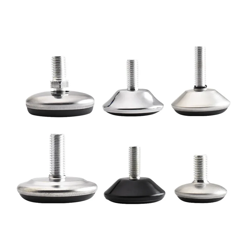 10PCS Furniture Legs Anti-slip Base Table Cabinet Leg Pad Adjustable Leveling Feet Leveler M6 M8 M10 Screw Hardware Accessories