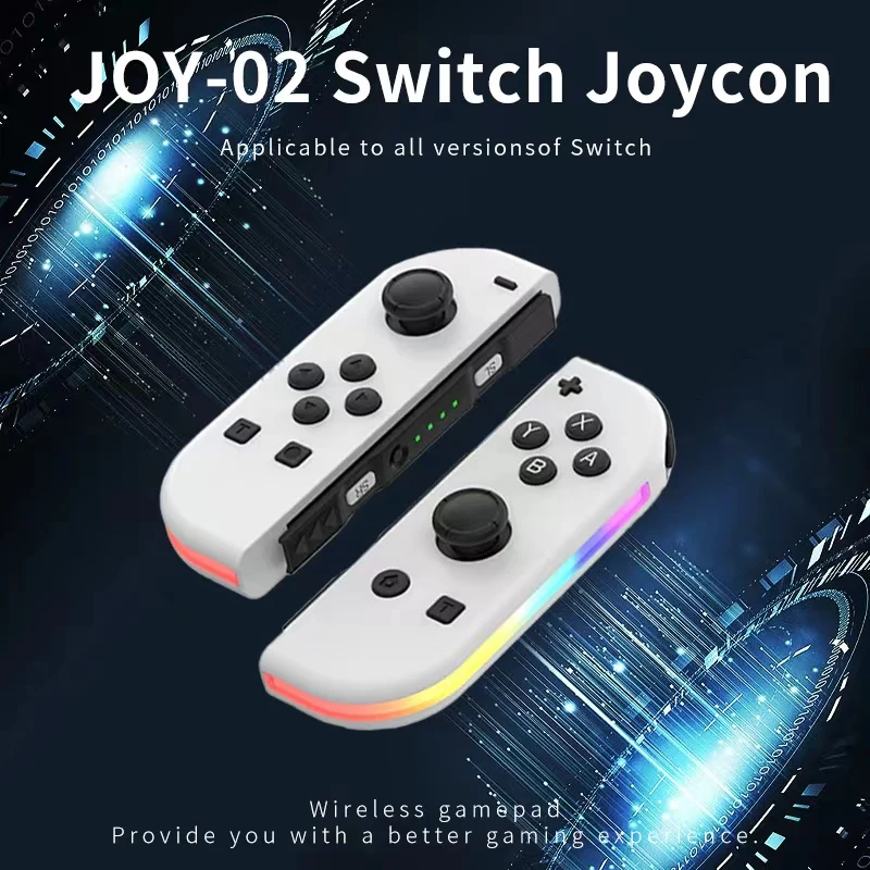 BT 5.2 Wireless Controller RGB LED Switch L/R Joypad for Nintendo Switch/Lite/Oled JoyCons Gamepads Joystick with Dual Vibration image 2