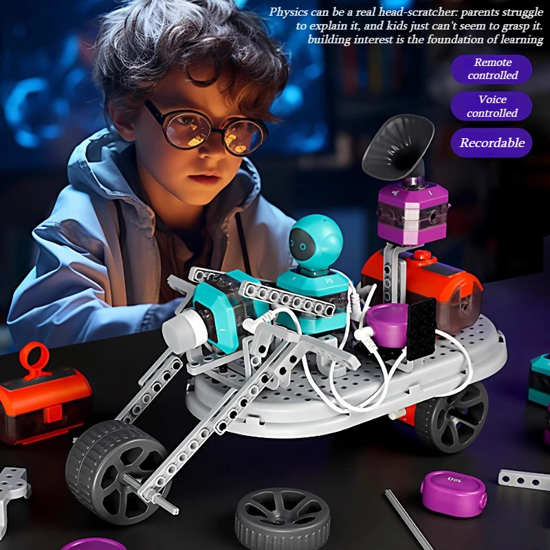 Children Building Block Toys Circuit Building Play Modes Toys STEM Educational Diy Kit Toy Building Blocks Kids Birthday Gifts