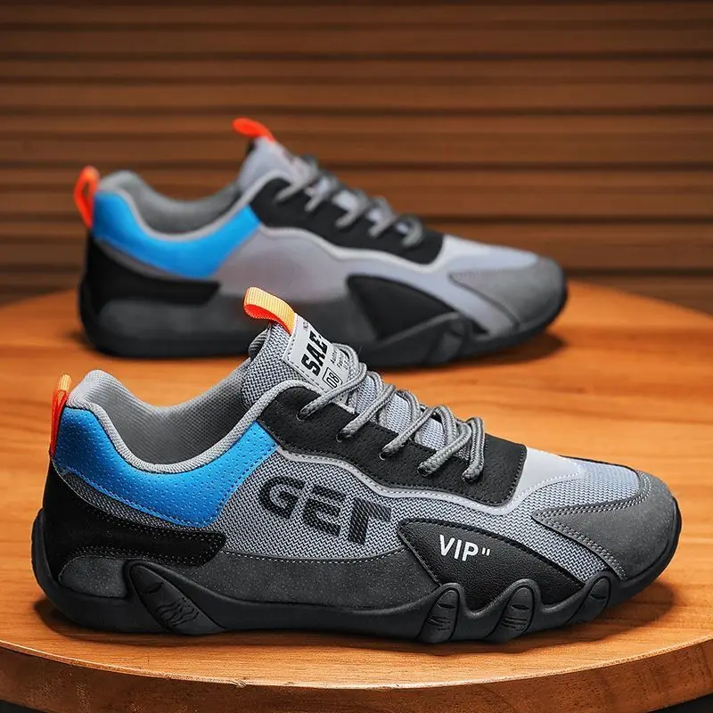 

Мужская повседневная дышащая спортивная обувь с сеткой, нескользящие кроссовки на толстой подошве, мужские удобные теннисные туфли Chaussures Pour Hommes