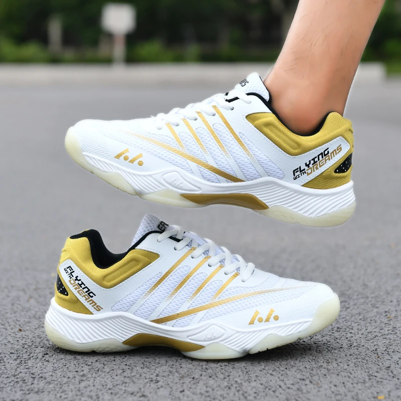 2024 New Men Badminton Sneakers Women Breathable Badminton Shoes Non Slip Wear-Resisting Training Sneakers Low Top Sneakers