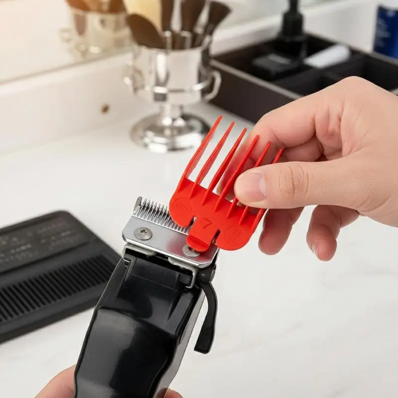 10Pcs Hair Clipper Comb Guide Kit Multi Size Length Guards for Professional and DIY Home Haircuts