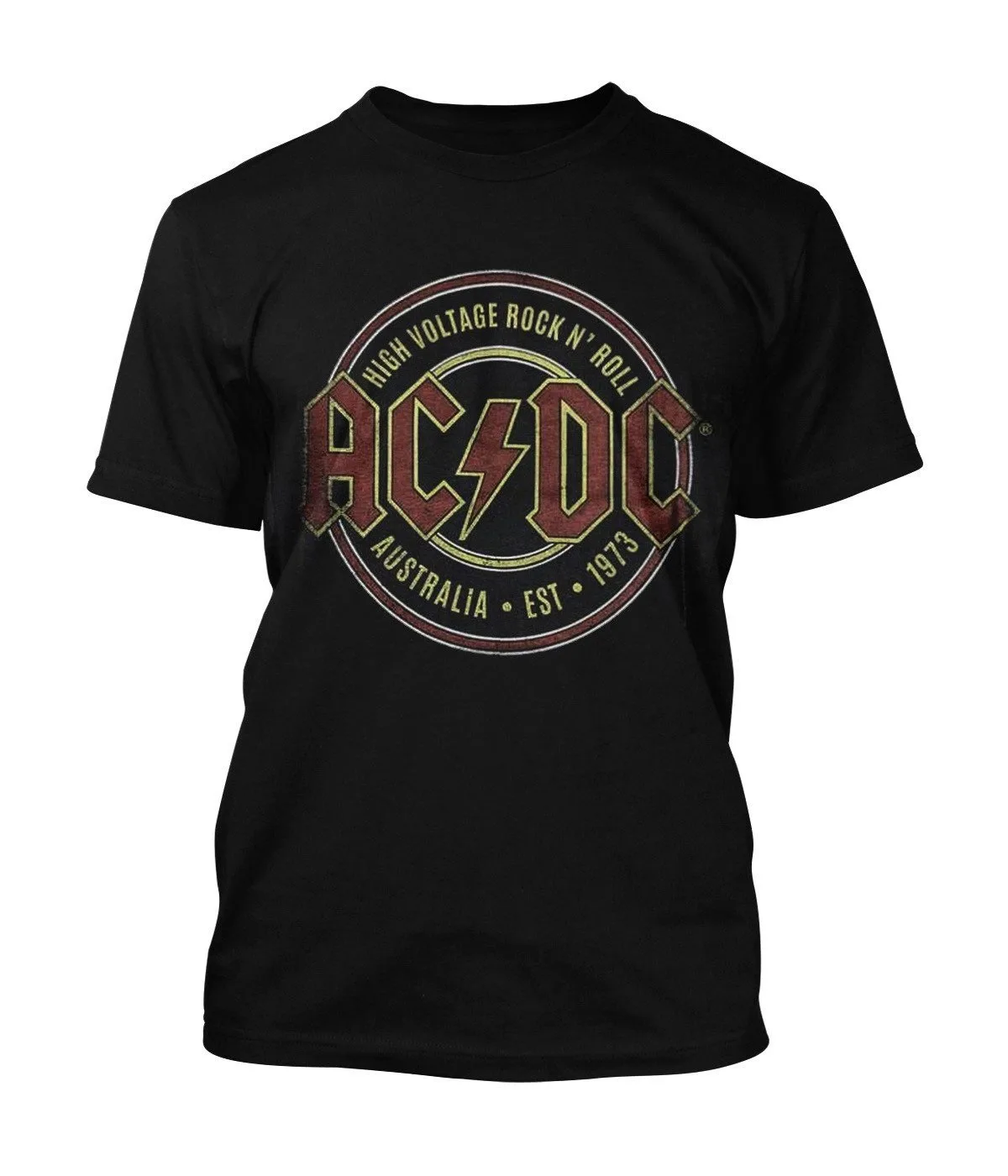 

AC_DC Retro Print Cotton T-shirt Unisex Men Women Summer Short Sleeve Fashion Brand Tee Luxury Casual Streetwear Top