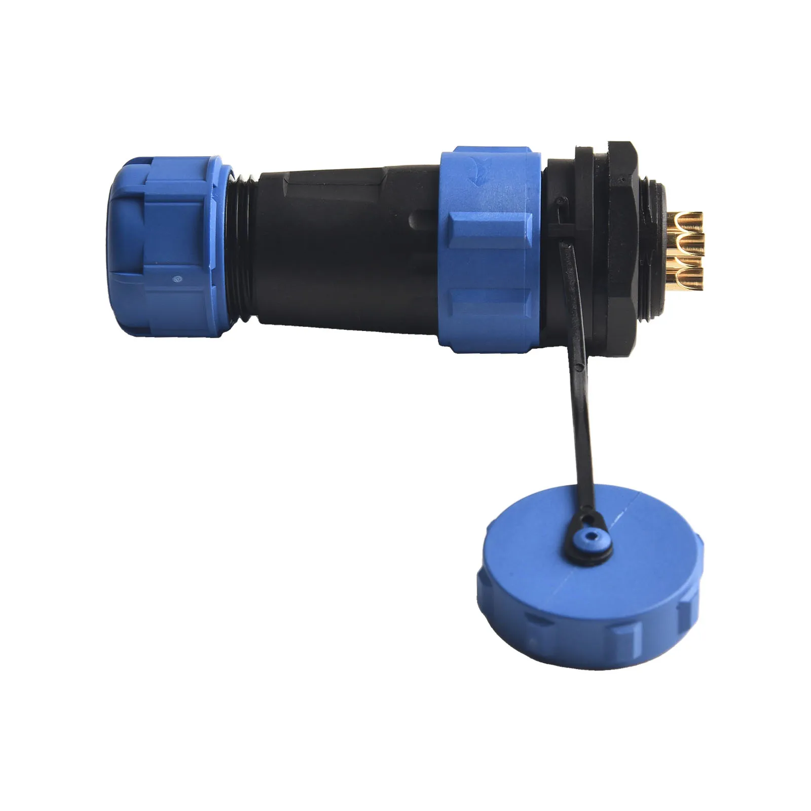 4Pin SP21 Waterproof Aviation Connector Power Socket IP67 for Industrial Applications 30A Rated Current Solder Terminal